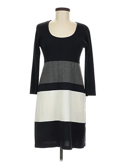 Pre-owned Sandra Darren Casual Dress In Gray