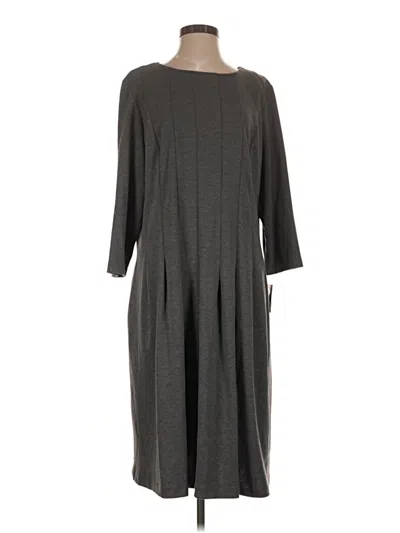 Pre-owned Sandra Darren Casual Dress In Gray
