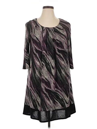 Pre-owned Sandra Darren Casual Dress In Gray