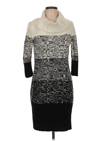 Pre-owned Sandra Darren Casual Dress In Gray