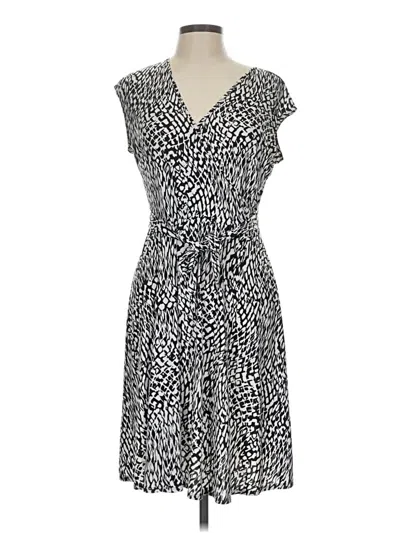 Pre-owned Sandra Darren Casual Dress In Gray