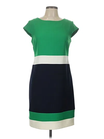 Pre-owned Sandra Darren Casual Dress In Green
