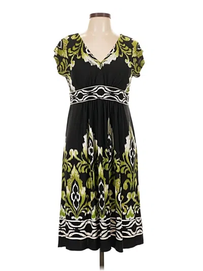 Pre-owned Sandra Darren Casual Dress In Green