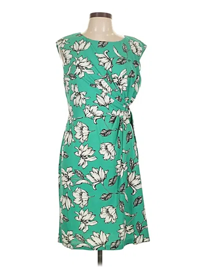 Pre-owned Sandra Darren Casual Dress In Green