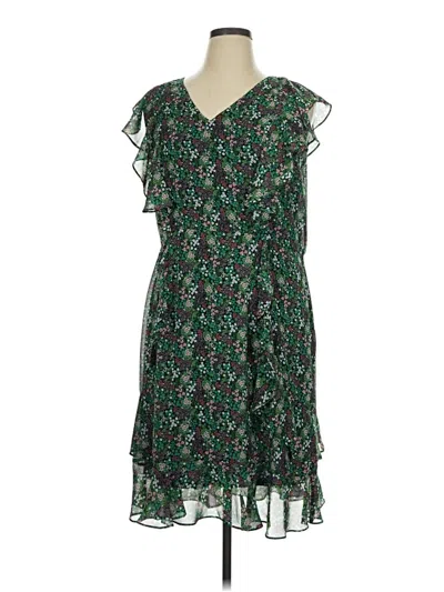 Sandra Darren Casual Dress In Green