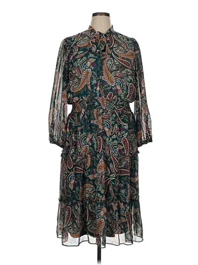Pre-owned Sandra Darren Casual Dress In Green