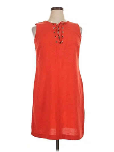 Pre-owned Sandra Darren Casual Dress In Orange