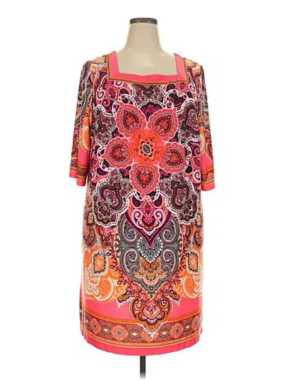 Pre-owned Sandra Darren Casual Dress In Orange