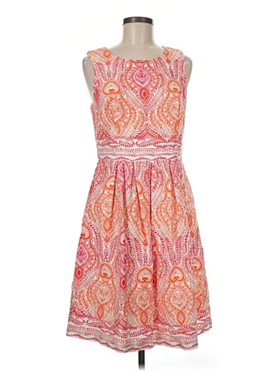 Pre-owned Sandra Darren Casual Dress In Orange