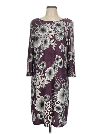 Pre-owned Sandra Darren Casual Dress In Purple