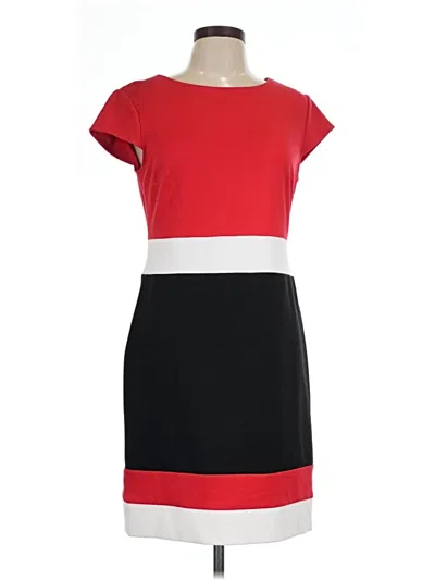 Pre-owned Sandra Darren Casual Dress In Red