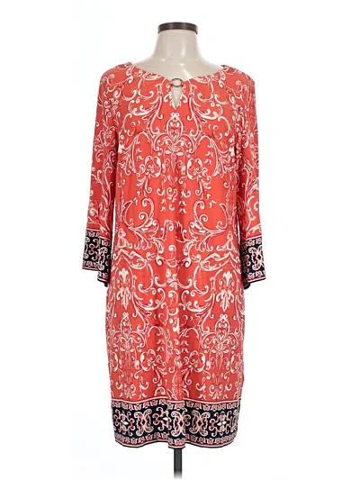 Pre-owned Sandra Darren Casual Dress In Red