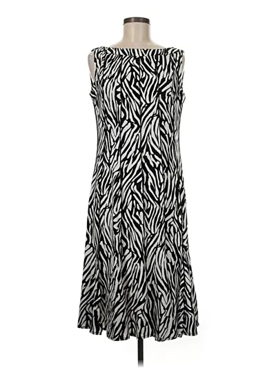 Pre-owned Sandra Darren Casual Dress In Silver