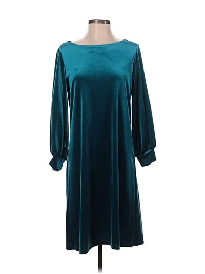 Pre-owned Sandra Darren Casual Dress In Teal