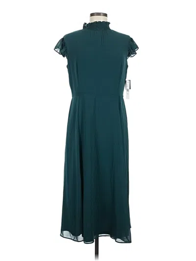 Pre-owned Sandra Darren Casual Dress In Teal