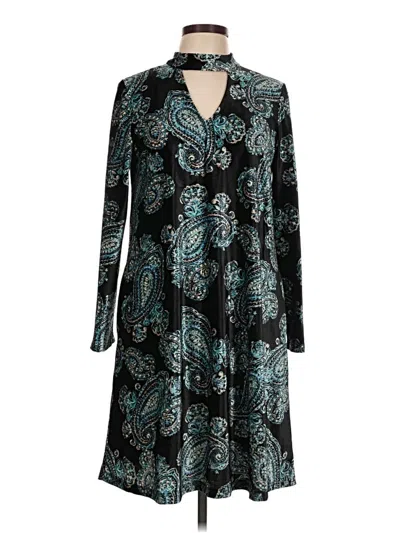 Pre-owned Sandra Darren Casual Dress In Teal