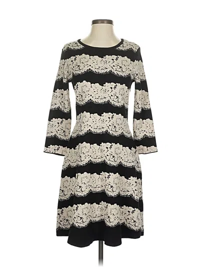 Pre-owned Sandra Darren Casual Dress In White