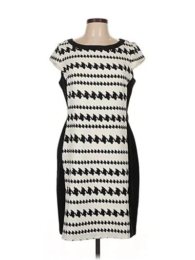 Pre-owned Sandra Darren Casual Dress In White