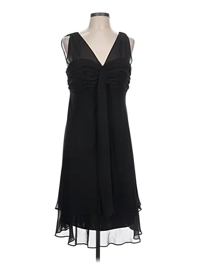 Pre-owned Sandra Darren Cocktail Dress In Black