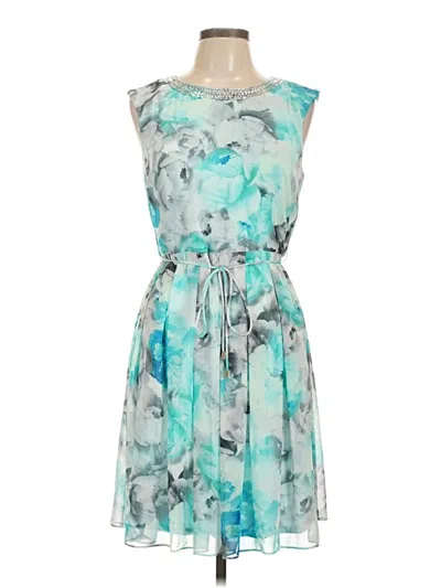 Pre-owned Sandra Darren Cocktail Dress In Blue