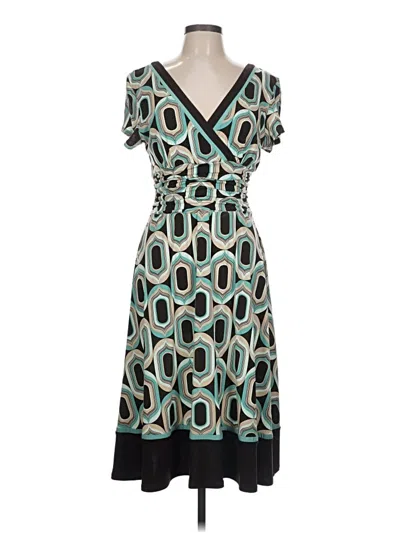 Pre-owned Sandra Darren Cocktail Dress In Blue
