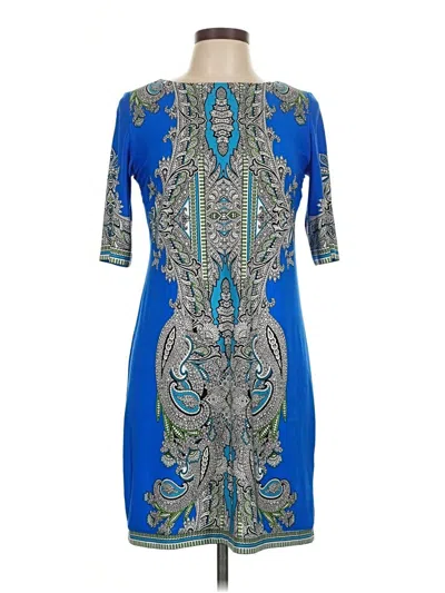 Pre-owned Sandra Darren Cocktail Dress In Blue