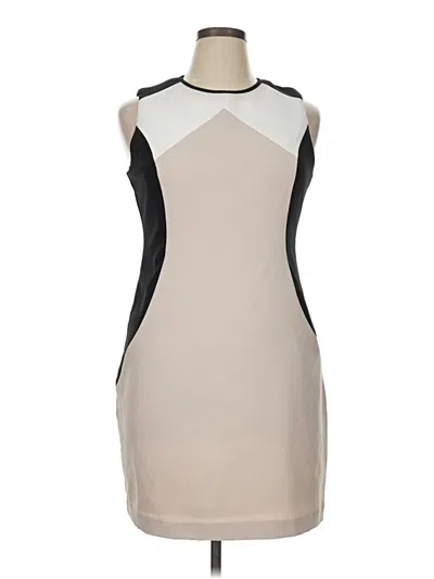 Pre-owned Sandra Darren Cocktail Dress In Brown