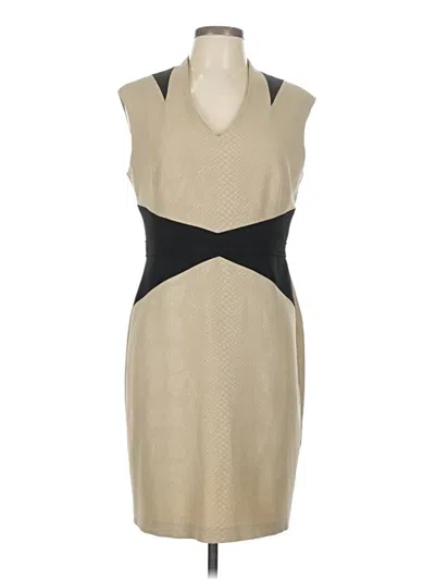 Pre-owned Sandra Darren Cocktail Dress In Brown