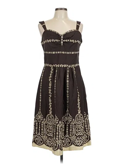 Pre-owned Sandra Darren Cocktail Dress In Brown