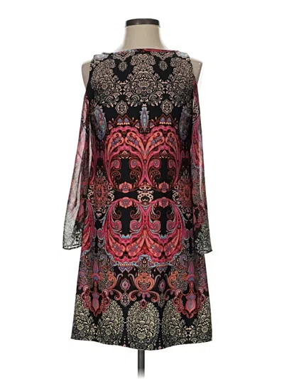 Pre-owned Sandra Darren Cocktail Dress In Burgundy