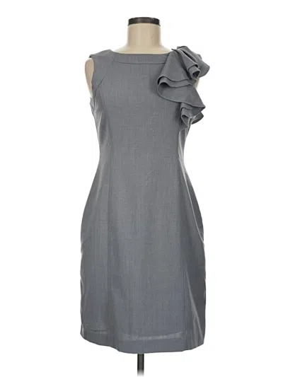 Pre-owned Sandra Darren Cocktail Dress In Gray