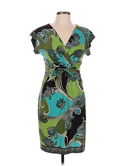 Pre-owned Sandra Darren Cocktail Dress In Green