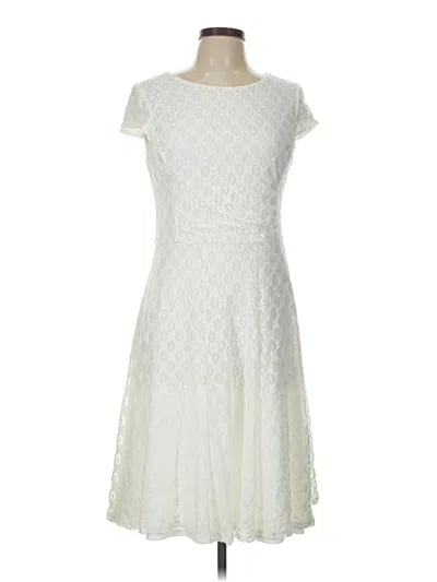 Pre-owned Sandra Darren Cocktail Dress In Ivory
