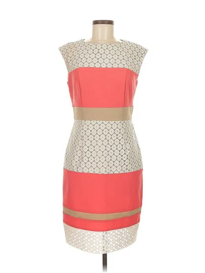 Pre-owned Sandra Darren Cocktail Dress In Orange