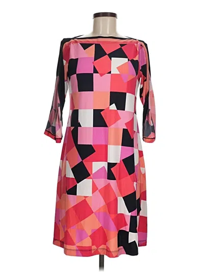 Pre-owned Sandra Darren Cocktail Dress In Pink