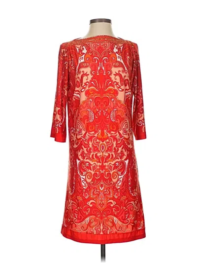 Pre-owned Sandra Darren Cocktail Dress In Red