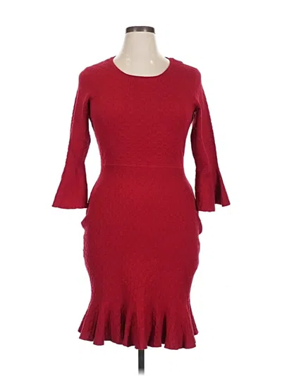 Pre-owned Sandra Darren Cocktail Dress In Red