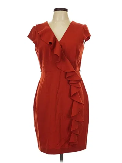 Pre-owned Sandra Darren Cocktail Dress In Red