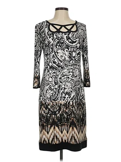 Pre-owned Sandra Darren Cocktail Dress In Silver