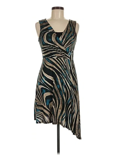 Pre-owned Sandra Darren Cocktail Dress In Teal