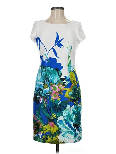 Pre-owned Sandra Darren Cocktail Dress In White