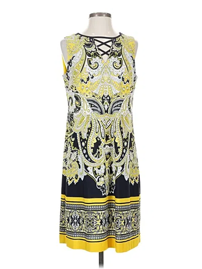 Pre-owned Sandra Darren Cocktail Dress In Yellow