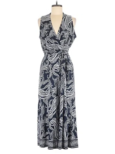 Pre-owned Sandra Darren Jumpsuit In Blue