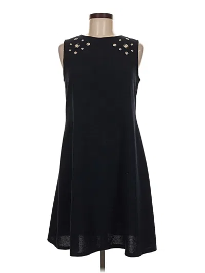 Pre-owned Sandra Darren Sleeveless Top Black Boatneck Tops