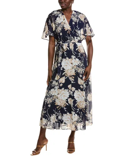 Sandra Darren Surplice Midi Dress