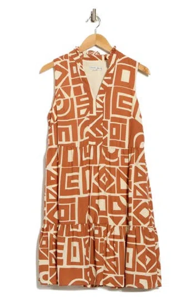 Sandra Darren Tiered Shift Dress