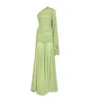 Sandra Mansour Glitter-embellished Jacinthe Gown In Green