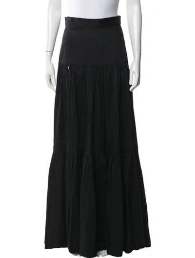 Pre-owned Sandra Weil Long Skirt In Black