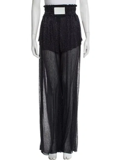 Pre-owned Sandra Weil Wide Leg Pants In Blue