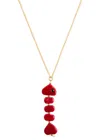 Sandralexandra Carpa Fish 18kt Gold-plated Necklace In Red